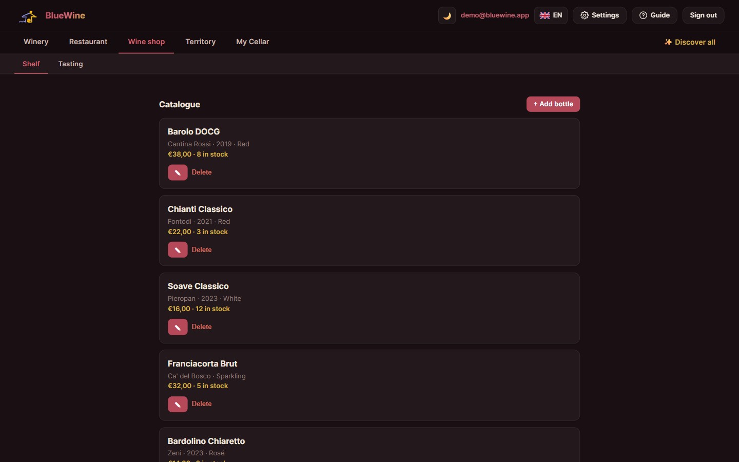 The catalogue editor
