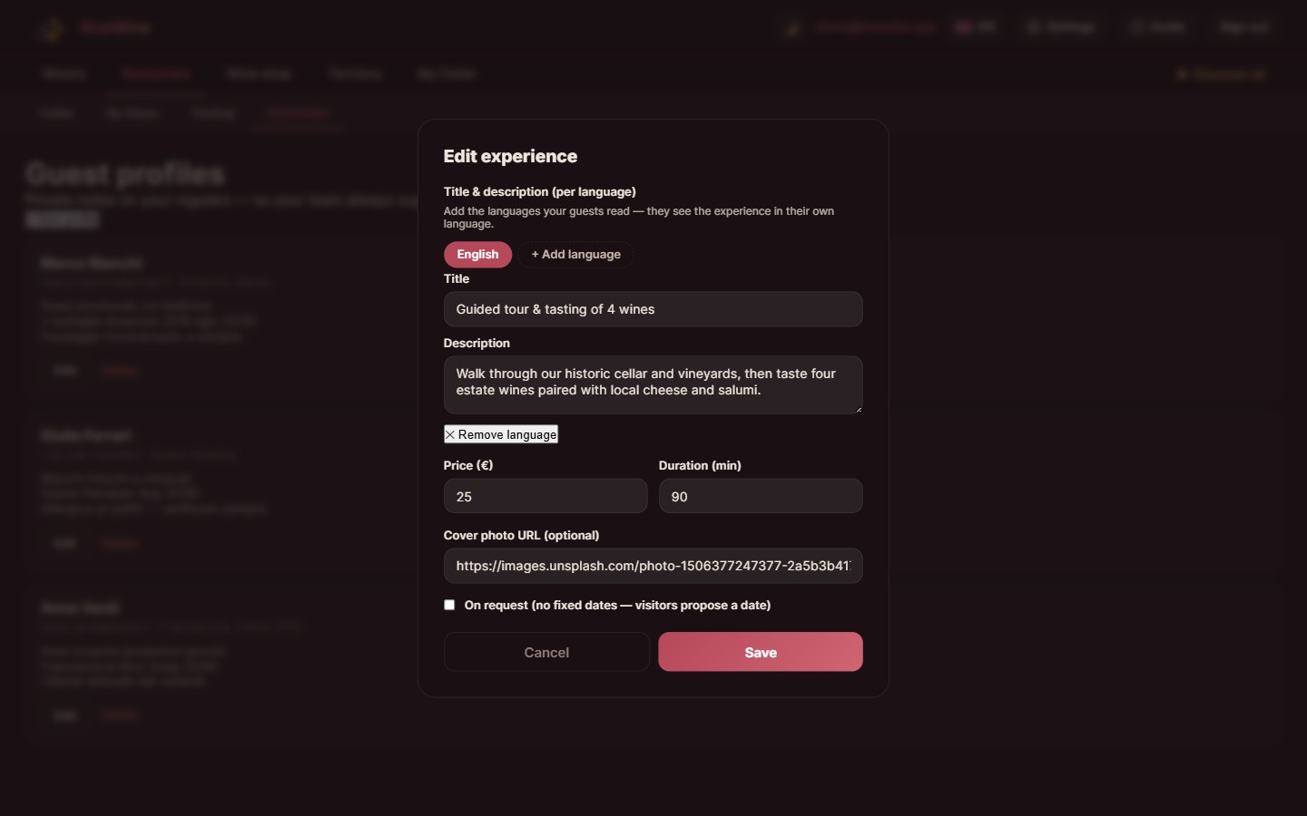 The shared client list